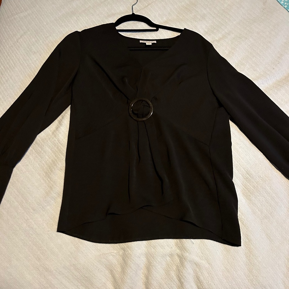Topshop black blouse size 6